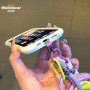 Collier Téléphone Cordon Long Tressé Violet | Etech-Parts