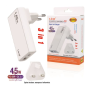 Chargeur Rapide, Adaptateur - Chargeur Secteur USB-C + USB 45W avec Prise Anglaise Chargeur Rapide LinQ AC4512, prix de gros.