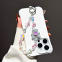 Accessoire Téléphone, Sangle, Strap - Lanière de Téléphone Luxe en Cristal avec Ourson Strass Cœur Rose, prix de gros.