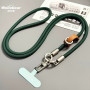 Lanière, Bandoulière - Collier Téléphone Cordon Long Tressé Bicolore avec Détails Cuir, prix de gros.