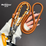Lanière, Bandoulière - Collier Téléphone Cordon Long Tressé Bicolore avec Détails Cuir, prix de gros.