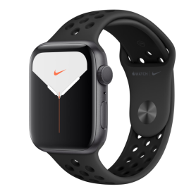 Smartwatch, Tracker Fitness - Montre Connectée Apple Watch NIKE Series 5 GPS 44mm Aluminium Noir avec Bracelet - Grade AB (TVA S