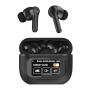 Earphones, Headphones - XSSIVE Wireless Earbuds with ANC and LCD Touch Screen XSS-TWS16BANC – Black, wholesale price