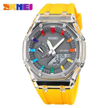 Montre Électronique Multifonction Jaune | Etech-Parts