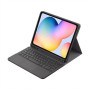 Tablet Cover - Étui pour tablette Samsung – Clavier Bluetooth – Touches carrées – Logement pour stylet – Souris Bluetooth rechar