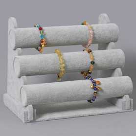 Exposition, Support - Vitrine pour accessoires - présentoir 3 niveaux – bracelets/montres – rangement pour bijoux, prix de gros.