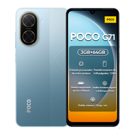 Smartphone, Mobile Phone - Xiaomi Poco C71 4G 64GB Blue - New, wholesale price
