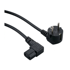 Cable, Cord - European PC Monitor Power Cable with 2-Pin to IEC Connector - 1.8m - Black, wholesale price