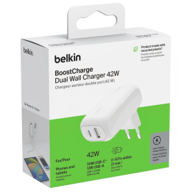 Adaptateur Secteur USB-C BELKIN BOOSTCHARGE 20W - Recharge Rapide et Efficace