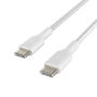 Charging Cable - BELKIN CAB004bt2MWH 2M Braided USB-C to USB-C Cable - White, wholesale price
