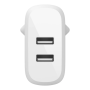 Chargeur, Adaptateur - Adaptateur Secteur 2 Ports USB-A BELKIN WCB002vfWH - 24W, prix de gros.