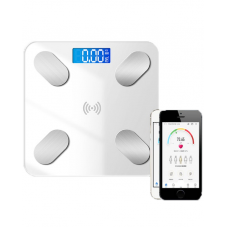 Connected Glass Scale with Bluetooth - Built-in rechargeable battery (ECO)