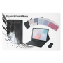 Tablet Cover - Étui pour tablette Samsung – Clavier Bluetooth – Touches carrées – Logement pour stylet – Souris Bluetooth rechar