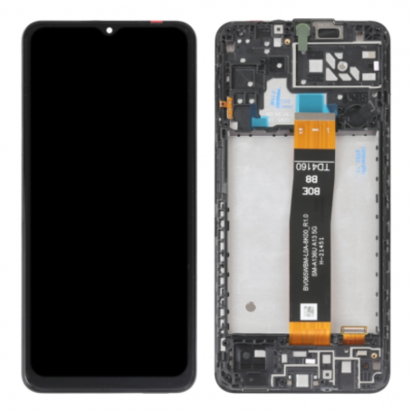 Écran, Display - Ecran Samsung Galaxy A04S (A047F)Noir + Châssis (Original Démonté) - Grade A, prix de gros.