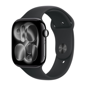 Montre Intelligente, Smartwatch - Montre Connectée Apple Watch Series 11 GPS 46mm Aluminium Noir avec Bracelet Sport M/L - Neuf,