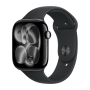 Montre Intelligente, Smartwatch - Montre Connectée Apple Watch Series 11 GPS 46mm Aluminium Noir avec Bracelet Sport M/L - Neuf,