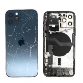 Chassis, Frame - Complete iPhone 12 Pro Blue Chassis - without Charging Connector (Original Disassembled) - Broken, wholesale pr