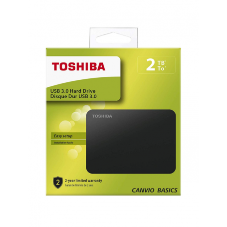 Hard Drive External Toshiba Canvio Basics 2TB USB 3.0 - Black