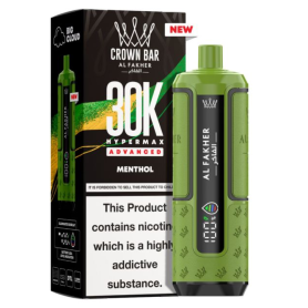 Cigarette Électronique, Vape Pen - Vapoteuse E-Liquide Rechargeable - AL FAKHER - 30000 Puffs - Menthol, prix de gros.