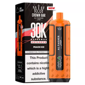 Vape, E-cigarette, Cigarette Électronique - Vapoteuse E-Liquide Rechargeable - AL FAKHER - 30000 Puffs - Pêche Glacée, prix de g