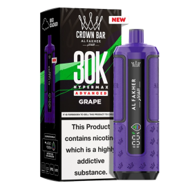 Cigarette électronique, Vape - Vapoteuse E-Liquide Rechargeable - AL FAKHER - 30000 Puffs - Raisin, prix de gros.