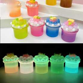 Jouet, Figurine - Sachet surprise d’animaux miniatures luminescents 3D – brille dans le noir – style bébé fruit, prix de gros.