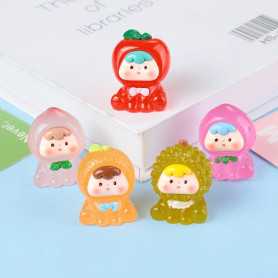 Toy Figures - Sachet surprise d’animaux miniatures luminescents 3D – brille dans le noir – style bébé fruit, wholesale price