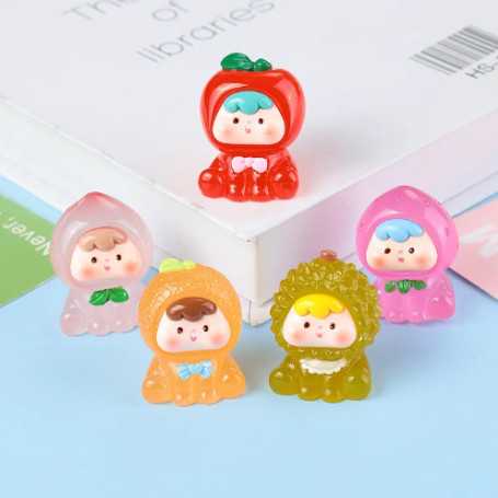 Toy Figures - Sachet surprise d’animaux miniatures luminescents 3D – brille dans le noir – style bébé fruit, wholesale price