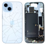 Mobile Chassis - Complete iPhone 15 Blue Chassis Without Charging Connector with Battery (Original, Disassembled) - Broken, whol