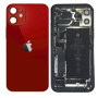 Coque iPhone, Enveloppe Téléphone - Châssis Complet iPhone 12 Mini Rouge - Sans Connecteur de Charge + Batterie (Origine Demonté