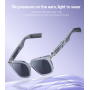 Smart Glasses, Bluetooth Eyewear - Lunettes Bluetooth intelligentes YESIDO – IO41 – appels HD anti-bruit – conception ouverte –