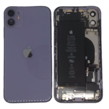 Smartphone Apple - Châssis Complet iPhone 12 Violet - Sans Connecteur de Charge + Batterie (Origine Demonté) - Grade B, prix de 