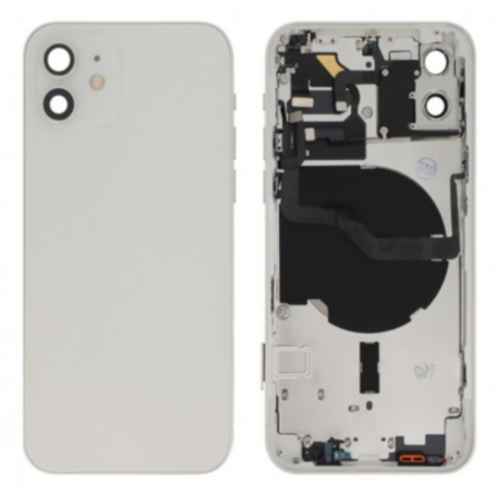 Carcasse, Cadre - Châssis Complet iPhone 12 Blanc - Sans Connecteur de Charge (Origine Demonté) - Grade B, prix de gros.