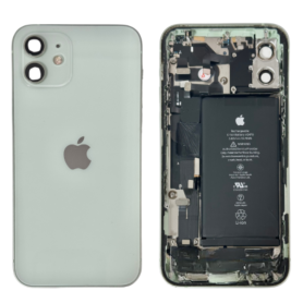 Kit de Réparation, Châssis - Châssis Complet iPhone 12 Vert - Sans Connecteur de Charge + Batterie (Origine Demonté) - Grade B, 