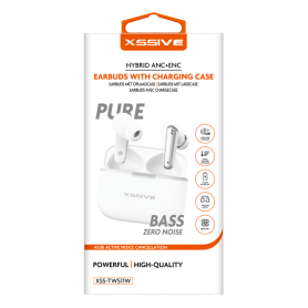 Casque, Écouteurs - Écouteurs sans Fil Intra-Auriculaires ANC + ENC XSSIVE XSS-TWS11W - Blanc, prix de gros.