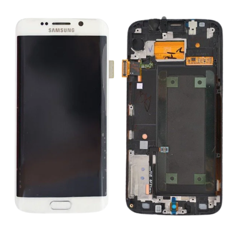 Screen, Display - Samsung Galaxy S6 Edge (G925F) White Screen + Chassis (Original Disassembled) - Grade A, wholesale price