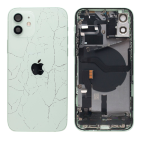 Châssis, Cadre - Châssis Complet iPhone 12 Vert - Sans Connecteur de Charge (Original Demonté) - Cassé, prix de gros.
