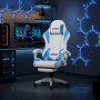 Gaming Chair, Ergonomic Seat - Chaise de gaming ergonomique – vérin gaz classe 4 – antiexplosion – repose-pieds inclus, wholesal