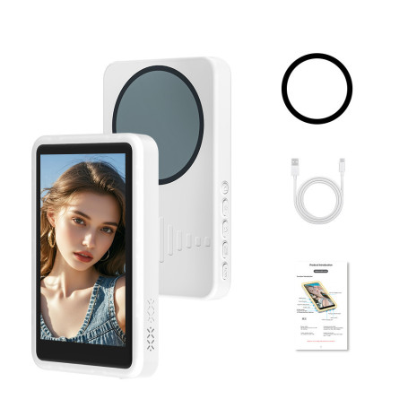 Adaptateur, Projecteur - Adaptateur de projection mobile – Bluetooth – magnétique – écran selfie avec lumière d’appoint – 2000 m