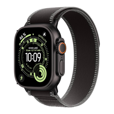 Smartwatch, Wearable - Apple Watch Ultra 3 Cellular 49mm Black Titanium Connected Watch With Trail Loop Band M/L - New, wholesal