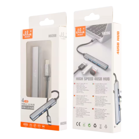 Hub USB, Concentrateur USB - Adaptateur 4-en-1 USB vers USB-C Hub Ellietech HB206, prix de gros.