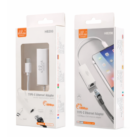 Connexion Réseau, Convertisseur - Adaptateur Ethernet USB-C Ellietech HB208, prix de gros.