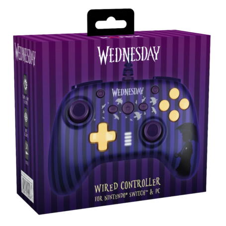 Gamepad, Joystick - Wired Controller for Nintendo Switch - Wednesday Edition, wholesale price