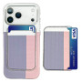 iPhone Cover, Protective Sleeve - Protective case for iPhone - PC - with powerful magnetic card holder - side insertion - blue,