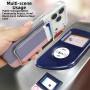 iPhone Cover, Protective Sleeve - Protective case for iPhone - PC - with powerful magnetic card holder - side insertion - blue,