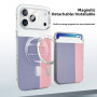 Housse, Étui - Coque de Protection pour iPhone – PC – avec porte-cartes magnétique puissant – insertion latérale – gris, prix de