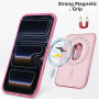 Housse, Étui - Coque de Protection pour iPhone – PC – avec porte-cartes magnétique puissant – insertion latérale – gris, prix de