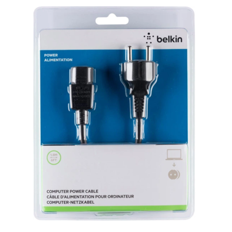 Câble, Fil, Connecteur - Cordon d'Alimentation C13 IEC-Euro 1.8M - Noir BELKIN - F3A225cp1.8M-P, prix de gros.