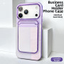 Coque de Protection iPhone PC Porte-cartes Magnétique Violet | Etech-Parts