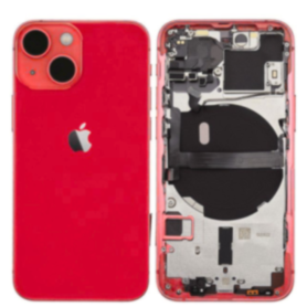 Châssis, Coque - Châssis Complet iPhone 13 Rouge - Connecteur de Charge + Sans Batterie (Original Demonté) Grade A, prix de gros